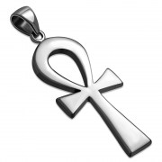 Medium Ancient Egyptian Ankh Cross Silver Pendant, pn512